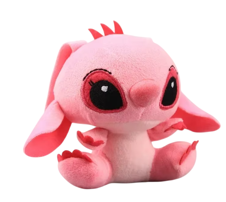 Игрушка мягкая на сумку для ключей Стич Розовый
