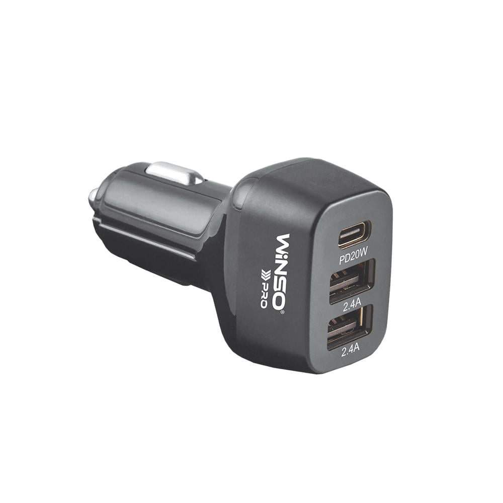 Автомобильное зарядное устройство Winso PRO 44W USB-C+2xUSB-A