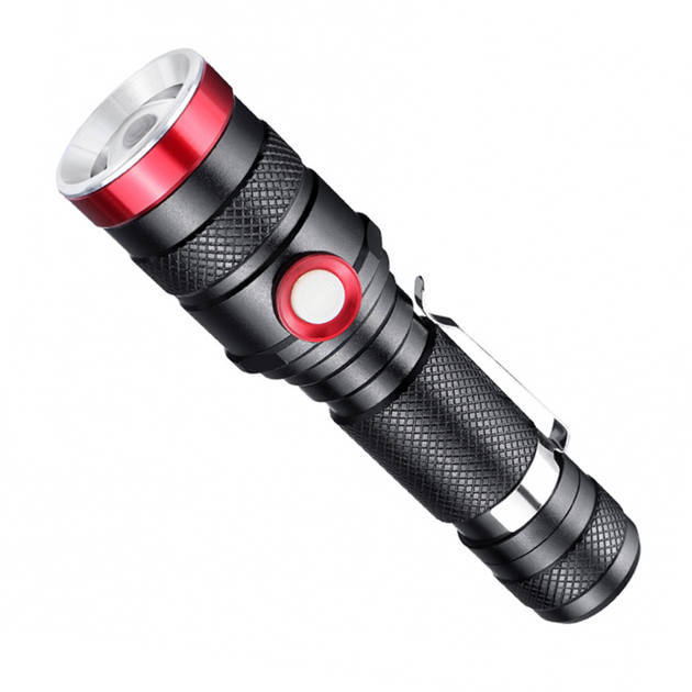Фонарь ручной BL-736A/749-T6 1х18650 зажим zoom ЗП microUSB (ML-04685)