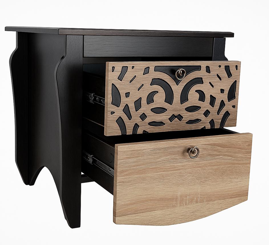 Тумба ліжкова Майстер Форм Гефест 560х450х560 мм Венге магія/Дуб сонома (90779) - фото 3