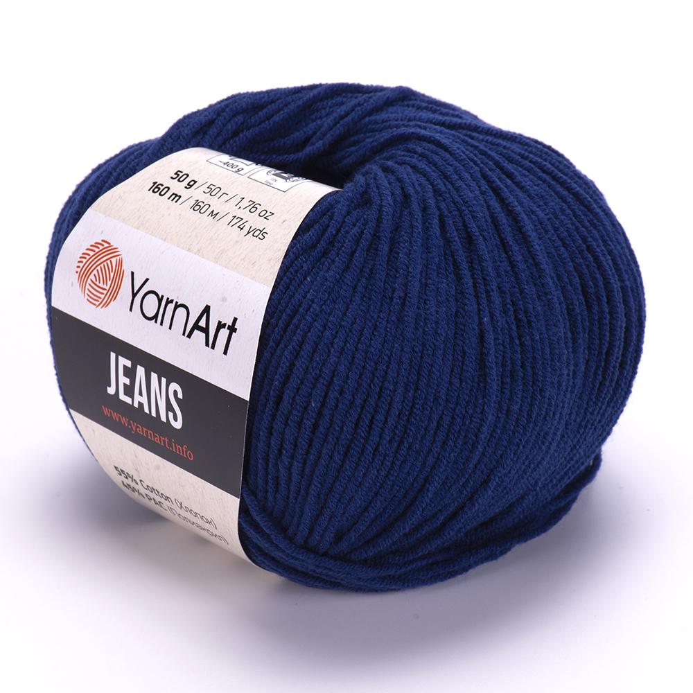Пряжа YarnArt Jeans 54 темно-синий (2318)