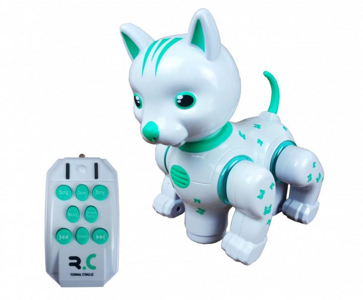 Интерактивная игрушка FENGQI TOYS Naughty Kitten робот-котенка на радиоуправлении Белый (SUN4169)