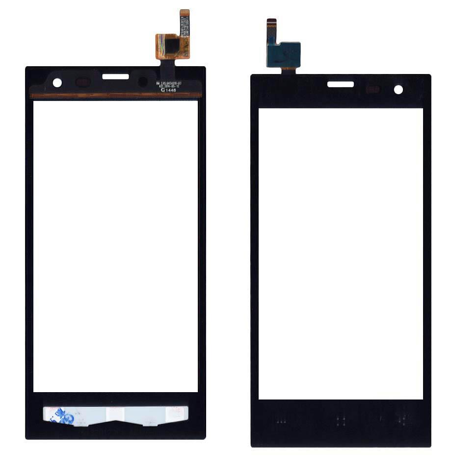 Тачскрин для смартфона Highscreen Zera S Черный Тачскрин для смартфона Highscreen Zera S Черный
