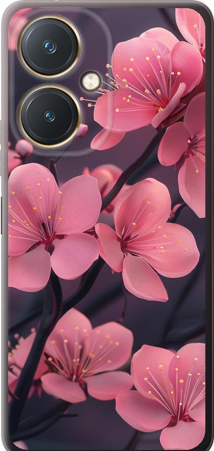 Чехол на Vivo Y27 Пурпурная сакура (6075u-579-42517)
