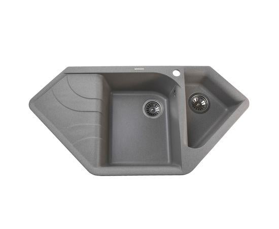 Гранитная мойка Globus Lux Garda А0005 1000x500 мм Серый камень