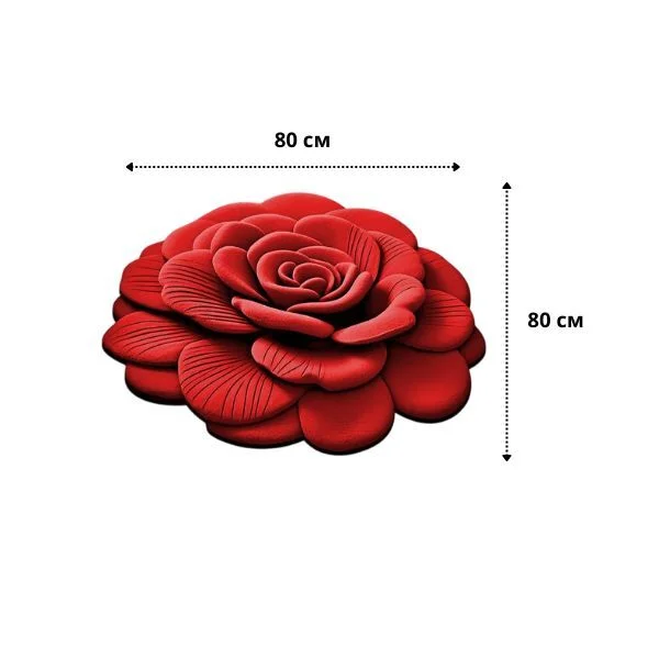 Килимок декоративний в спальню або зал Рожевий (Y02288-2) - фото 5