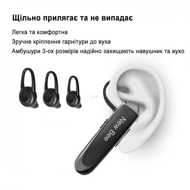 Гарнитура Bluetooth New Bee LC-B41+ чехол чорний (11260985) - фото 9