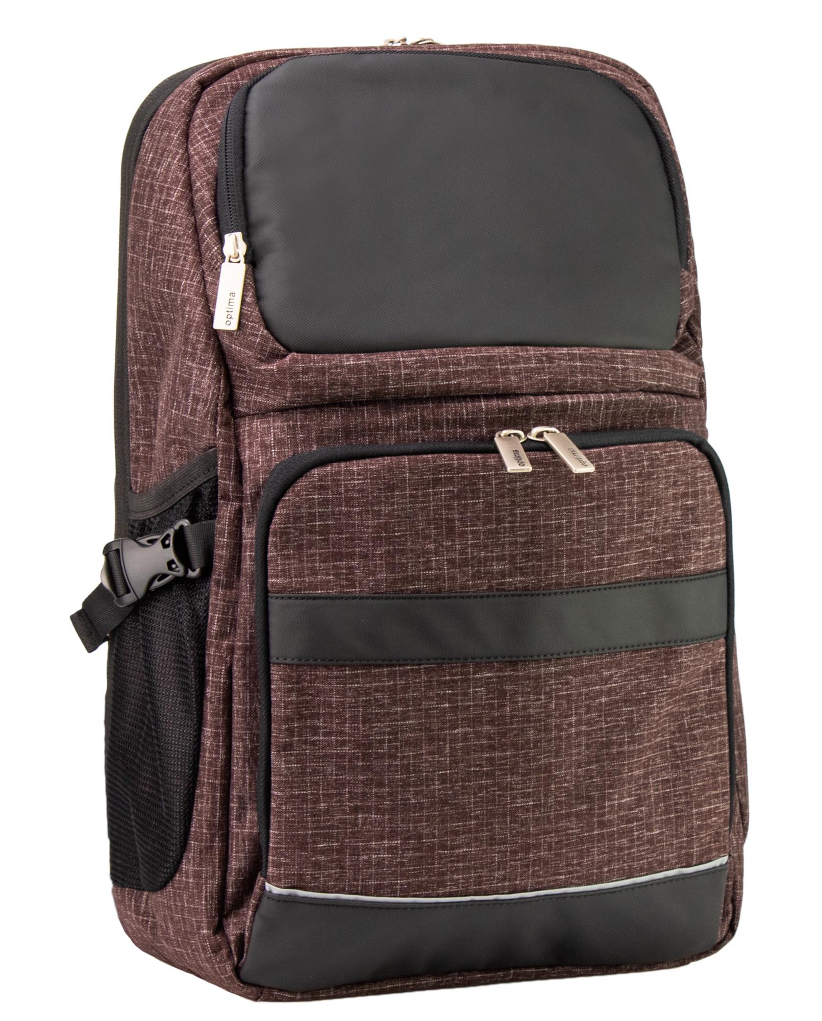 Рюкзак Optima 47x28x11,5 см 6-15 л Коричневий (O96915-03)