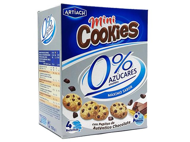 Мини-печенье без сахара Artiach Mini Cookies с кусочками шоколада 120 г