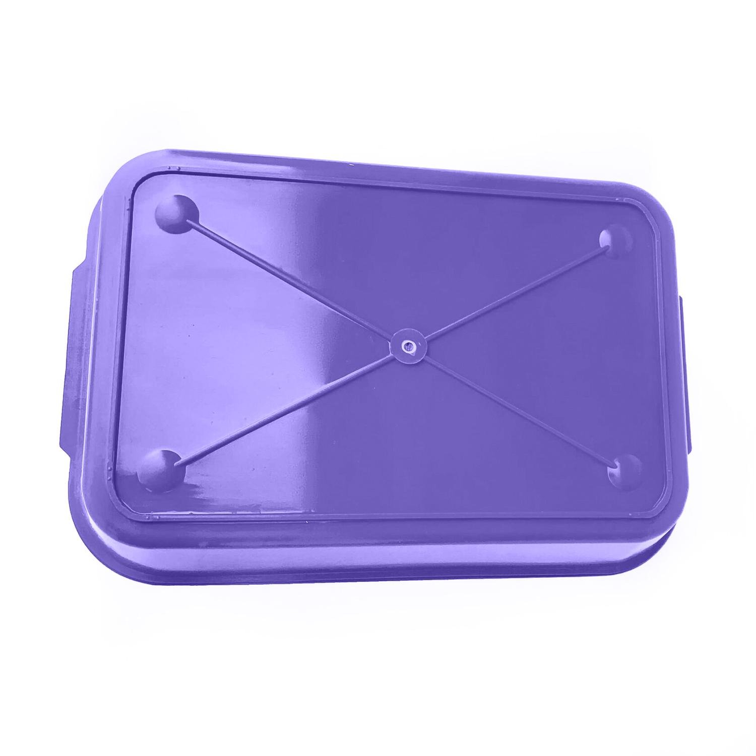 Лоток для кошек глубокий с сеткой 36,5х25х6 см Фиолетовый (86965) - фото 3 Лоток для кошек глубокий с сеткой 36,5х25х6 см Фиолетовый (86965) - фото 3