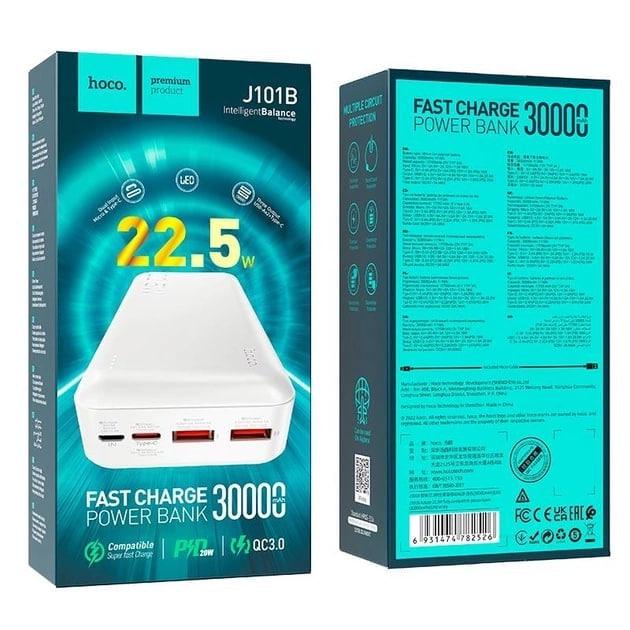 Повербанк Hoco J101B Astute 30000mAh 22.5W White - фото 6