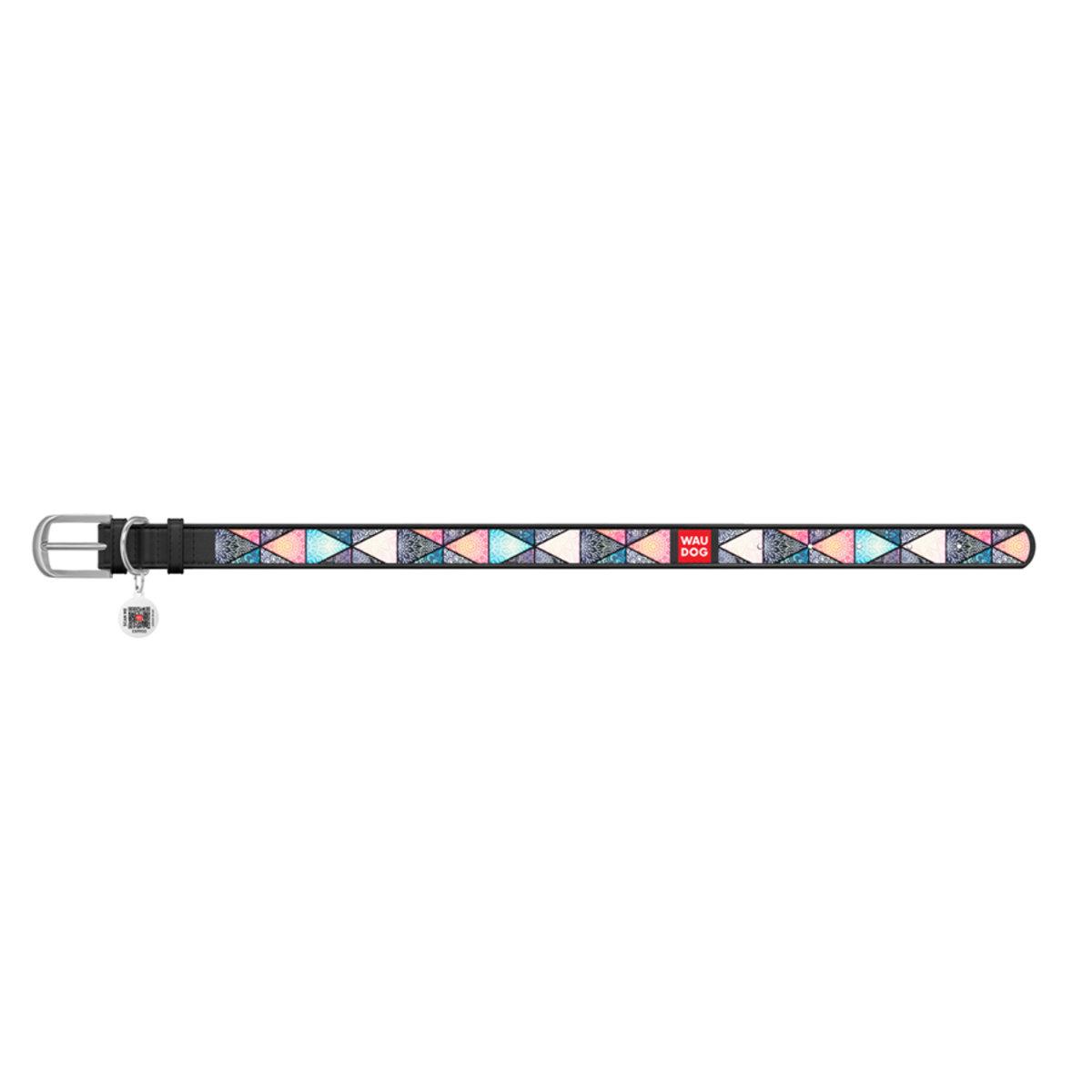 Ошейник Waudog Design Бохо металлическая пряжка 12 мм x 19-25 см Черный