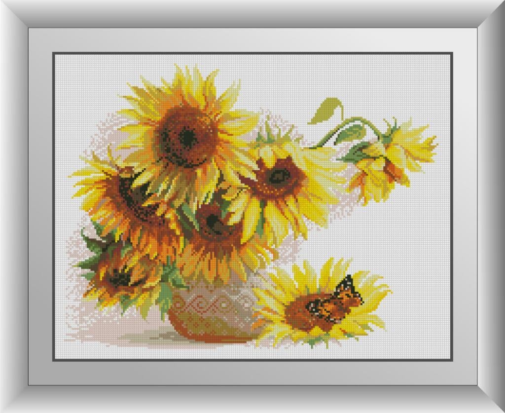 Алмазна мозаїка Dream Art Букет соняшників 40x52 см (DA.30425)