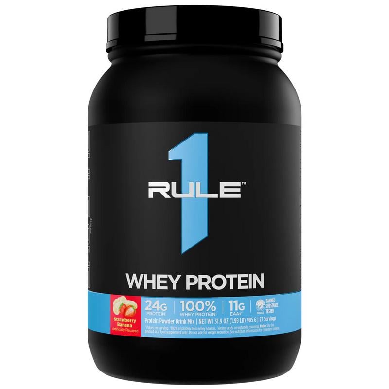 Протеїн сироватковий R1 (Rule One) Whey Protein 905 г Полуниця/Банан