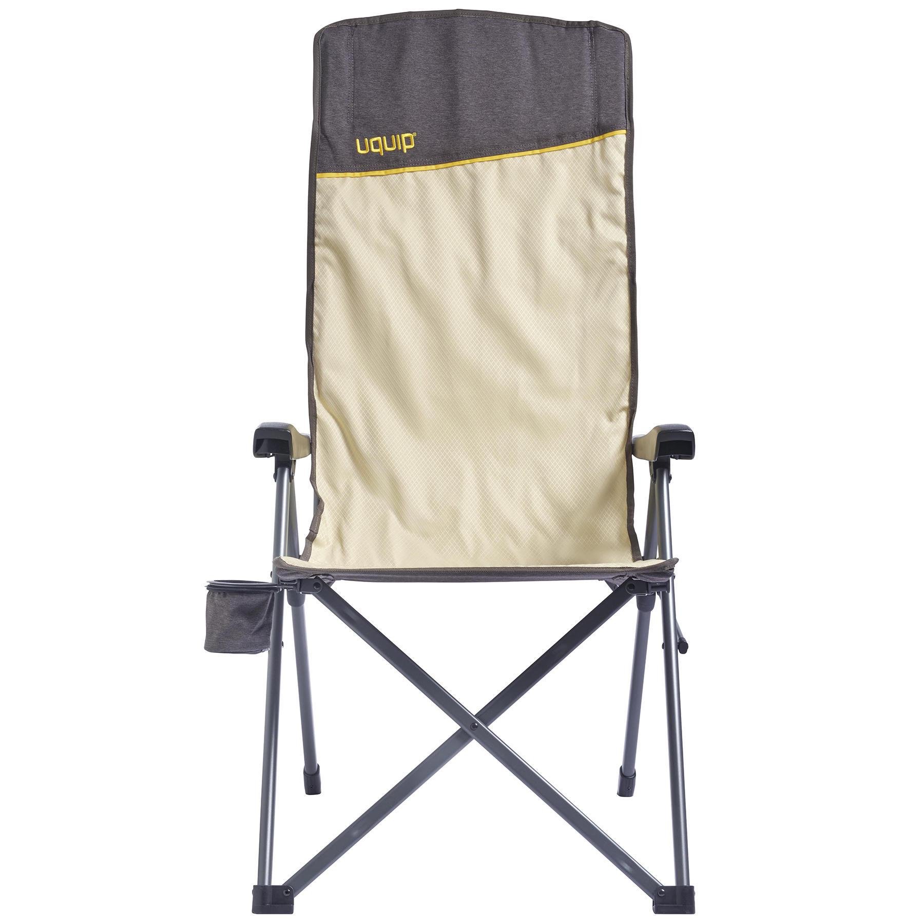 Туристичне крісло розкладне Uquip Justy XL Sand/Grey (244045) - фото 2 Туристичне крісло розкладне Uquip Justy XL Sand/Grey (244045) - фото 2