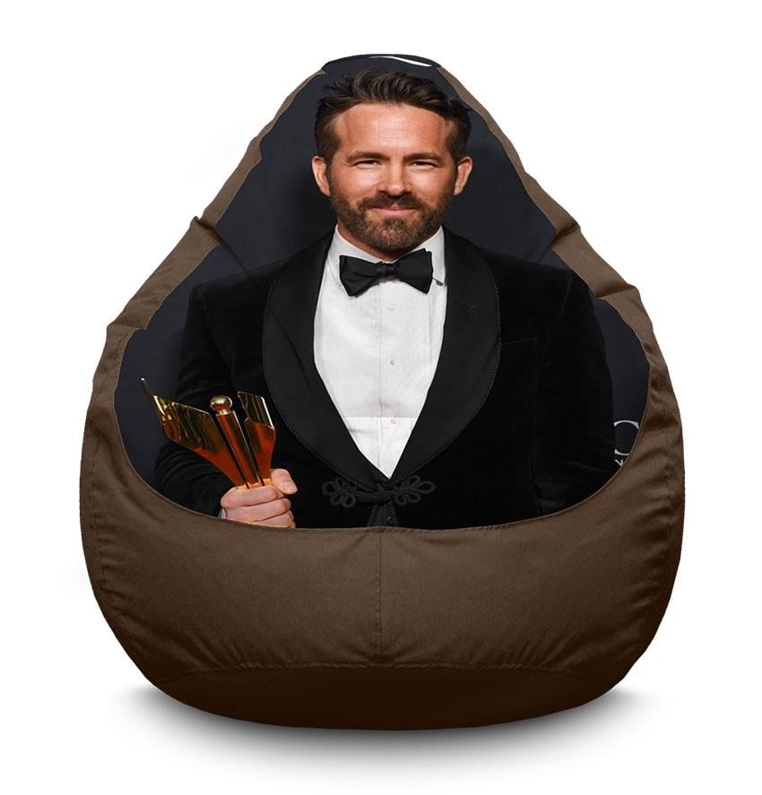 Кресло-мешок iPuff Ryan with a reward American actor оксфорд XXXL 100х135 см Коричневый (113943-2)