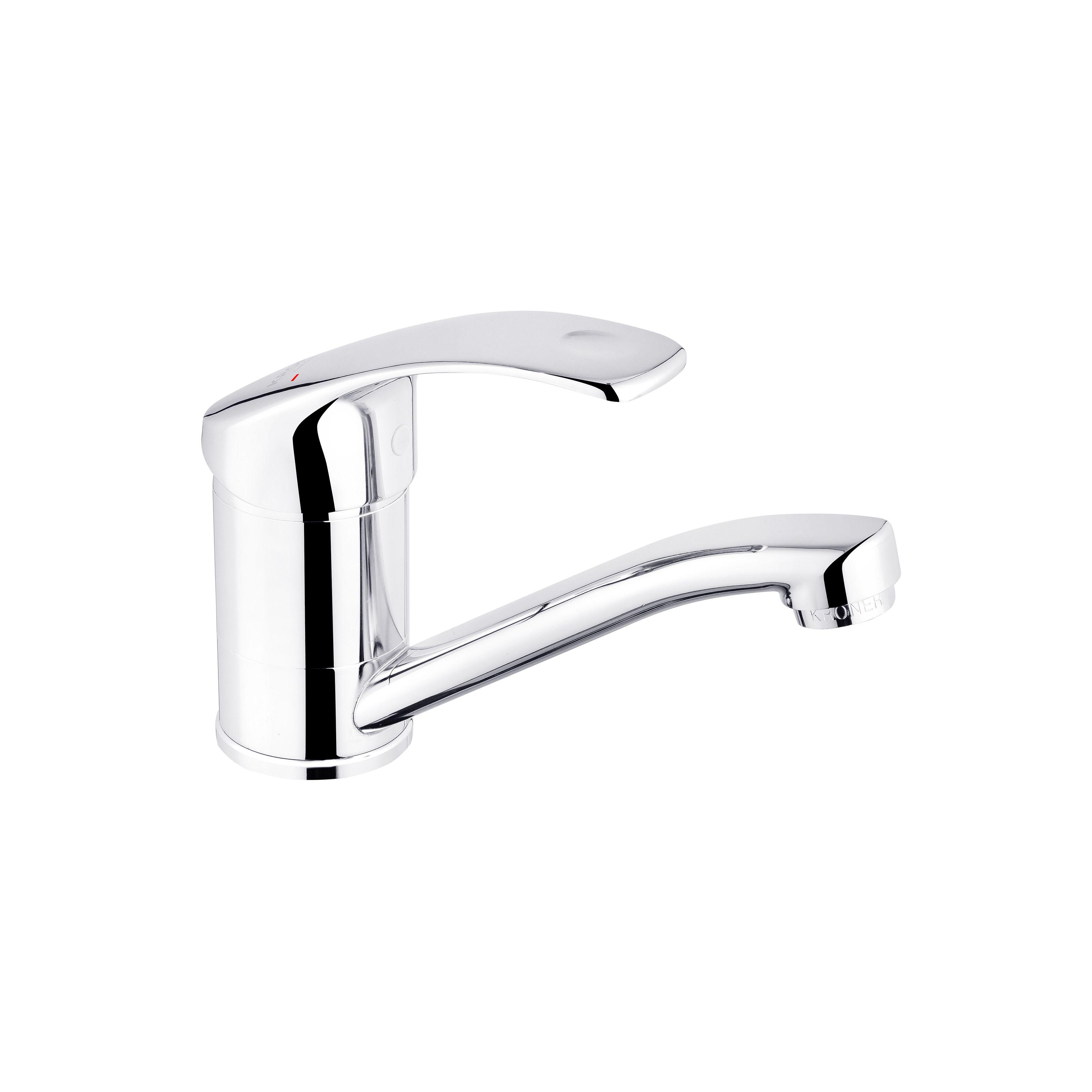 Змішувач для умивальника KRONER Konstante-C011 CV023591 одноважільний Хром (137277)