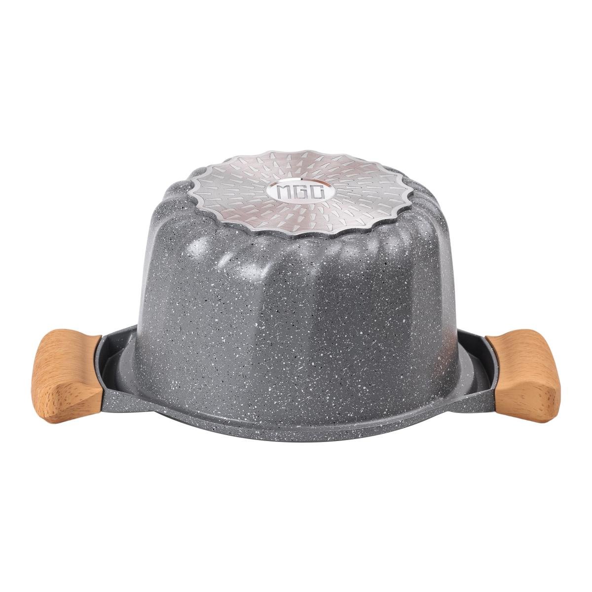 Каструля алюмінієва MGC алюмінієва у французькому стилі з антипригарним покриттям скляна кришка 3 л - фото 5 Каструля алюмінієва MGC алюмінієва у французькому стилі з антипригарним покриттям скляна кришка 3 л - фото 5