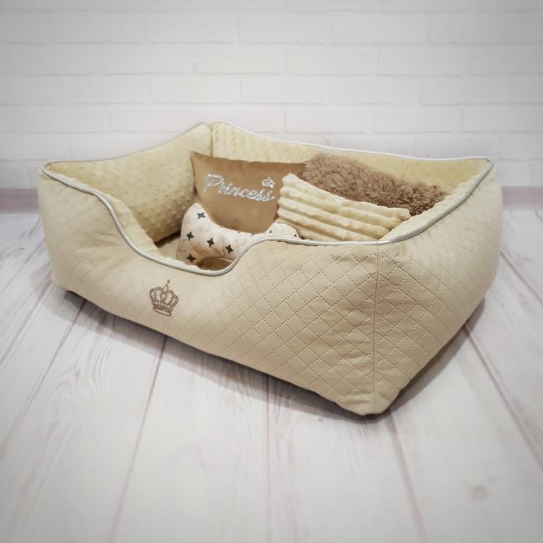 Лежанка для собак Amore mio Cane Брідж Princess до 8 кг 70х50х23 см (DB-0044)