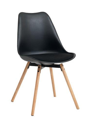 Стул обеденный 48х84х56 см Черный