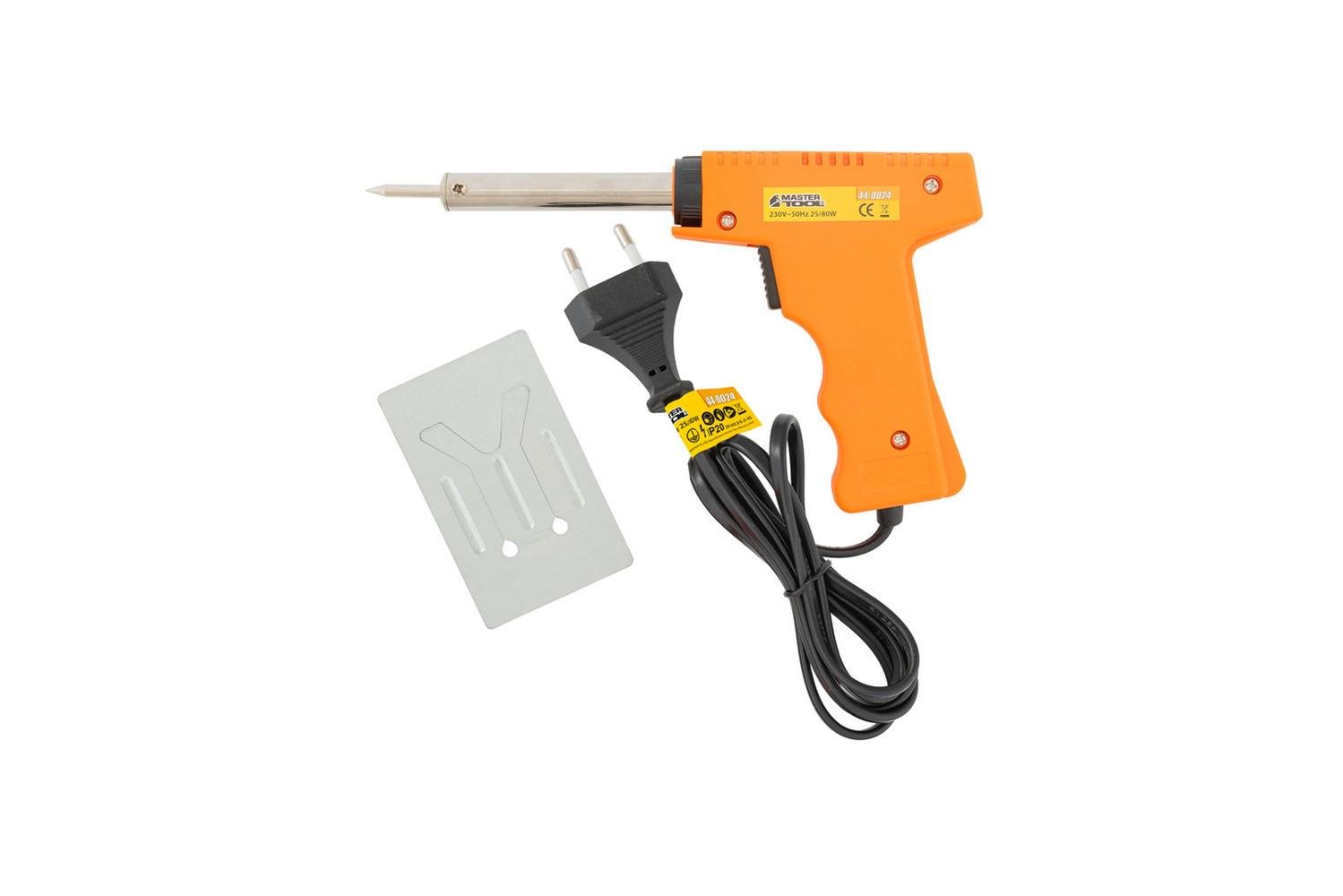 Паяльник електричний MasterTool 25/80 Вт 230V/50Hz регульований пістолетного типу (44-0024) - фото 5 Паяльник електричний MasterTool 25/80 Вт 230V/50Hz регульований пістолетного типу (44-0024) - фото 5