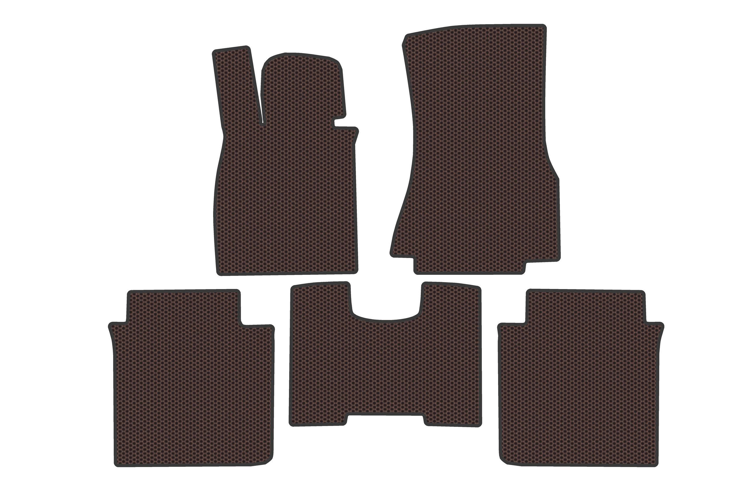 Коврики резиновые Digital Designs Carsuit для BMW 7 серия G70/G71 2022- г. Коричневый (185315)