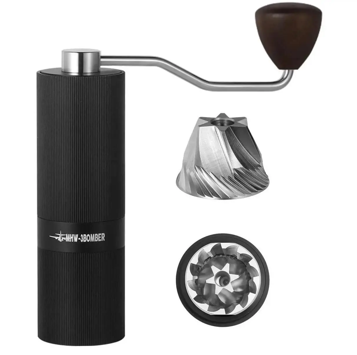 Кофемолка ручная MHW-3BOMBER M1 со стальными жерновами и регулировкой помола (G5894B)