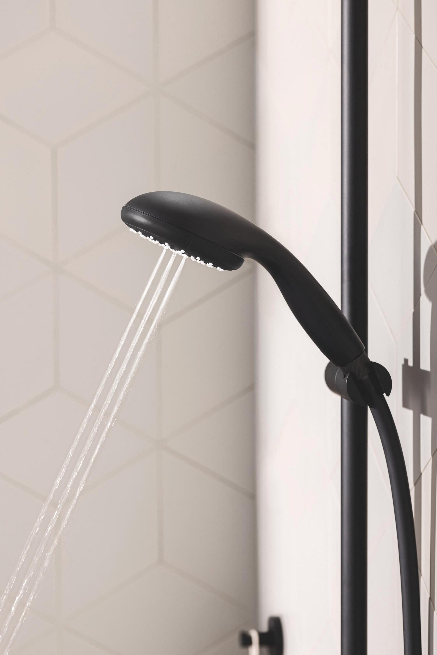 Душовий комплект із штангою Grohe QuickFix Vitalio Start 279482430 Чорний (158521) - фото 7