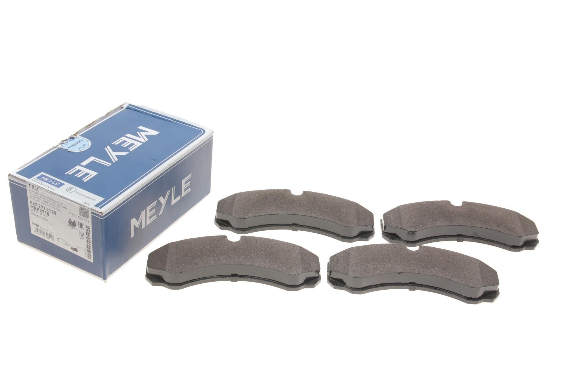 Колодки тормозные передние/задние Meyle 025 291 2120 Iveco Daily II 96-