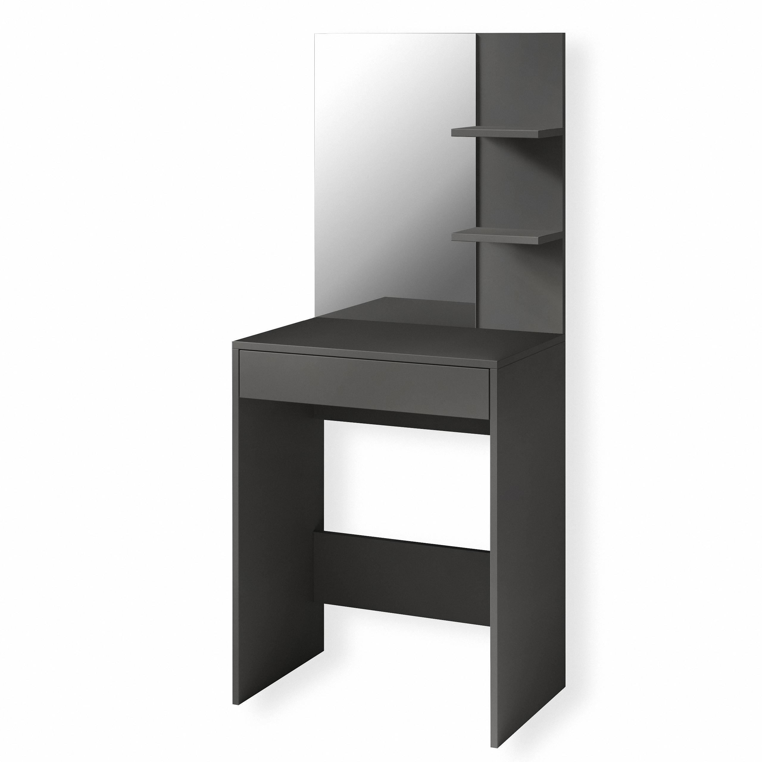 Туалетный стол с зеркалом S-14 600х400х1450 мм Антрацит - фото 2