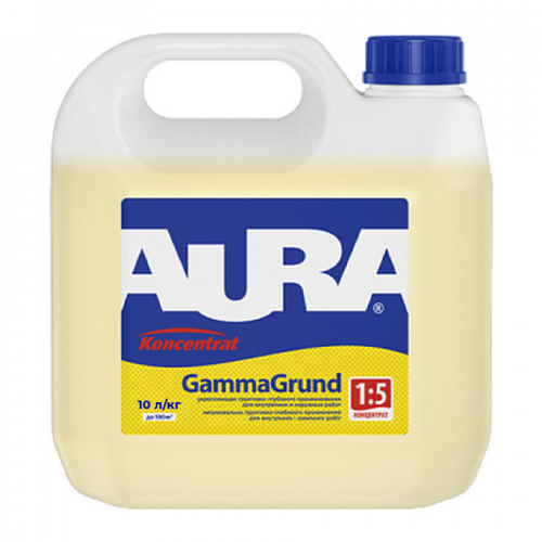 Грунтовка-концентрат Aura GAMMA GRUND глубокого проникновения 10 л (2028273774)