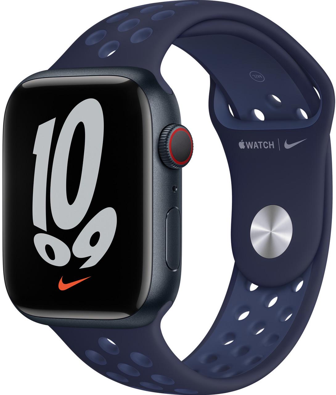 Силіконовий ремінець Band Nike Sport Series for Apple Watch 42/44/45/49mm, Midnight/Sky Blue (HC)