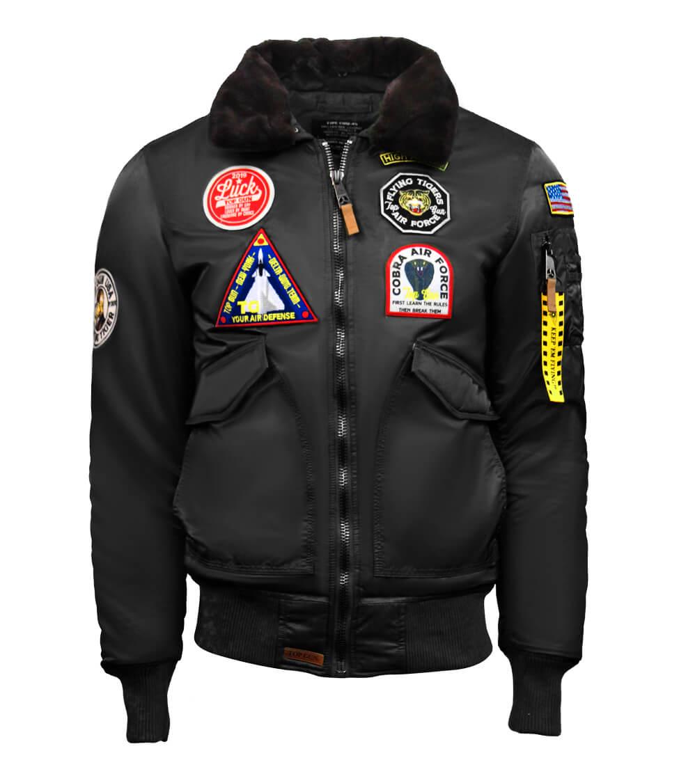 Бомбер Top Gun Eagle CW45 Jacket 5XL Black (TGJ1938B5XL) - фото 1