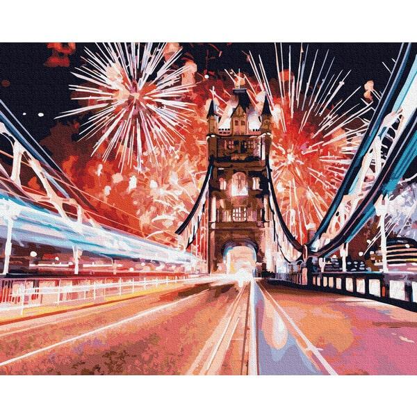 Картина по номерам Brushme GX32638 Фейерверки над мостом 40х50 см (1396004680) Картина по номерам Brushme GX32638 Фейерверки над мостом 40х50 см (1396004680)
