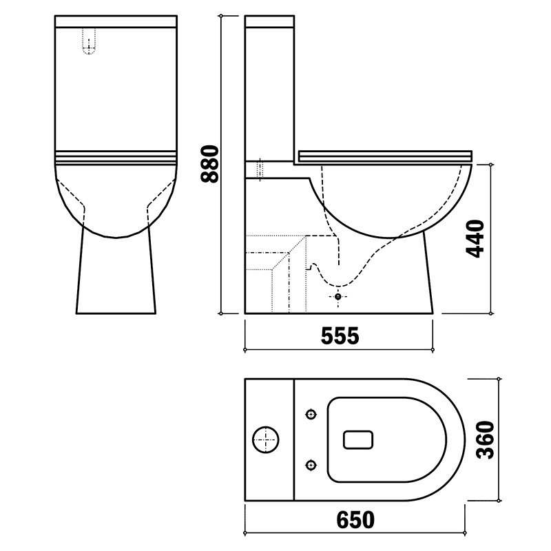 Унитаз-компакт Inca Rimless + сиденье Ultraslim (70.020.02.00) - фото 2