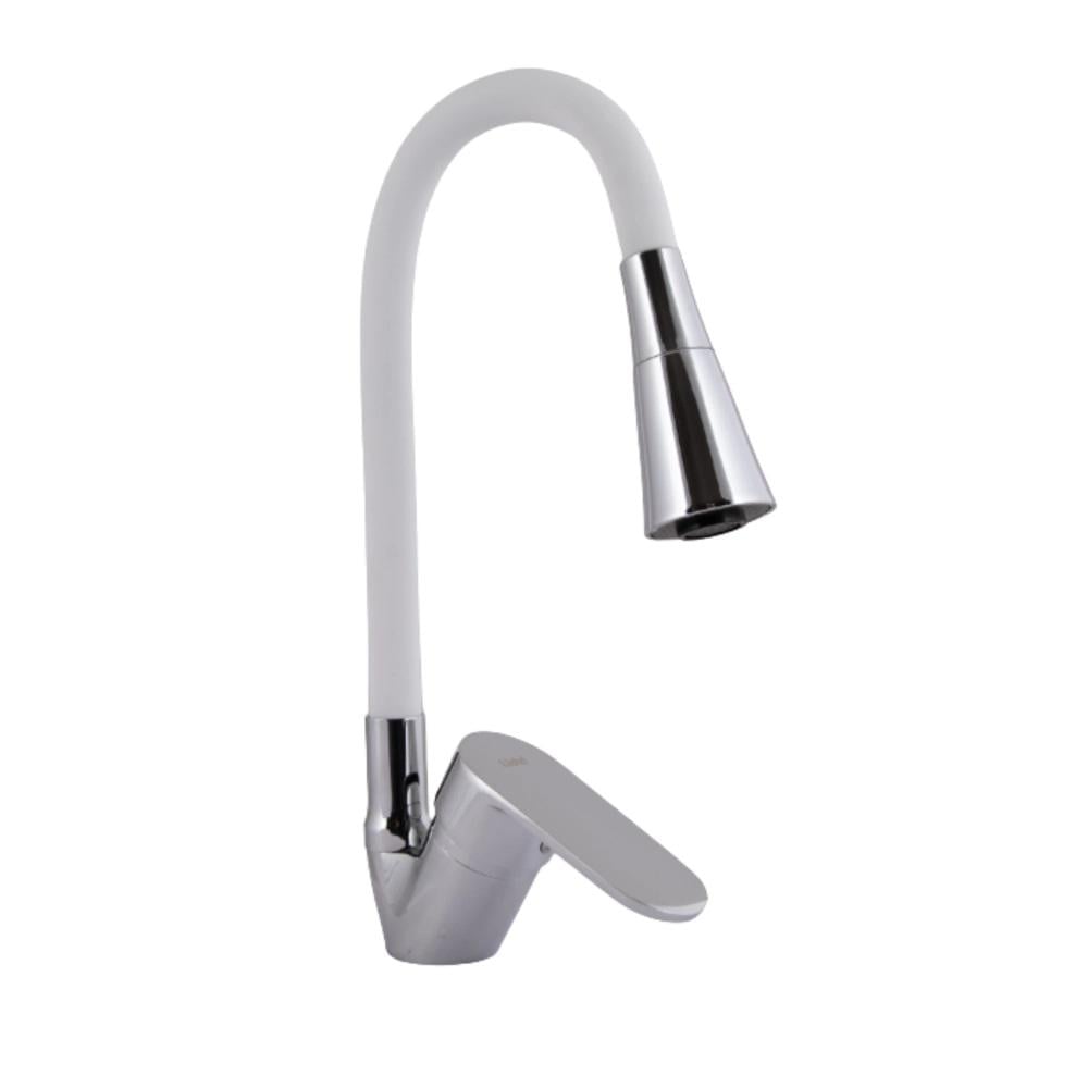 Смеситель для кухни Lidz Tani 008F3 с гибким изливом Белый/Хром (LDTAN008F3WCR37037)