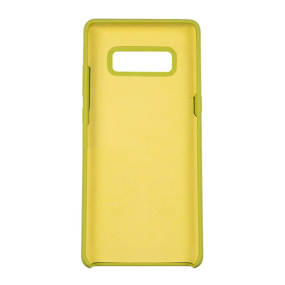 Чехол Silicone Case High Copy Samsung Note 8 Бледно-желтый - фото 2