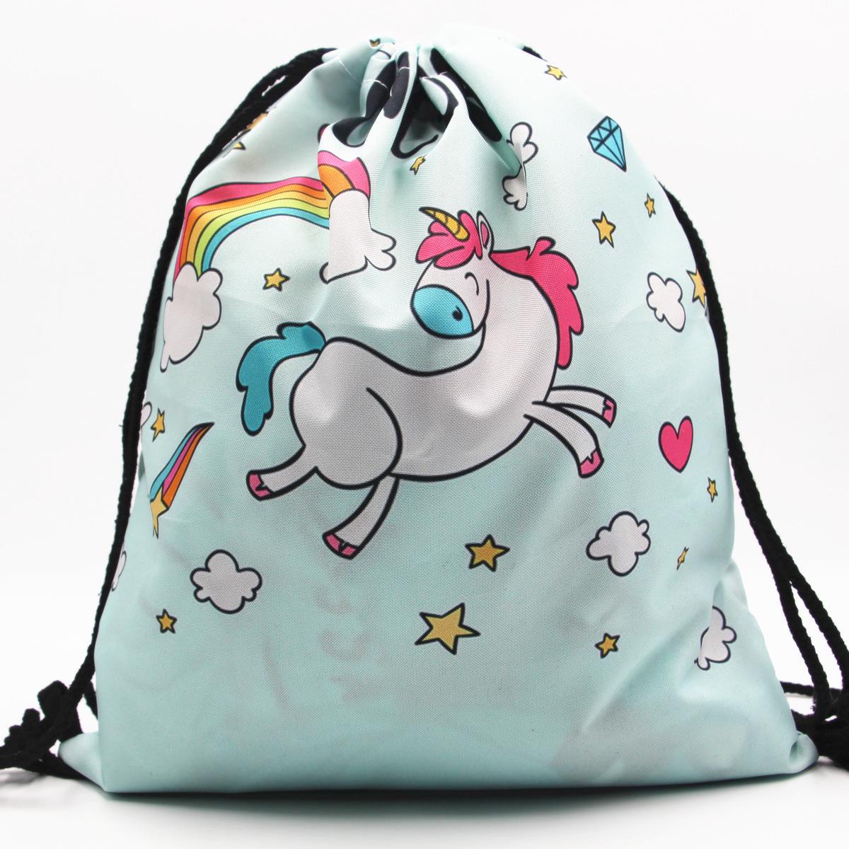 Сумка для обуви летающий единорог 11376 32х39 см Голубой (4570218)