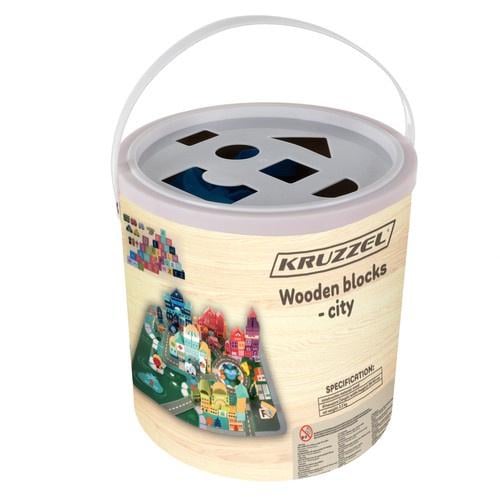 Конструктор дерев'яний Kruzzel 19159 100 ел. (27711519) - фото 18