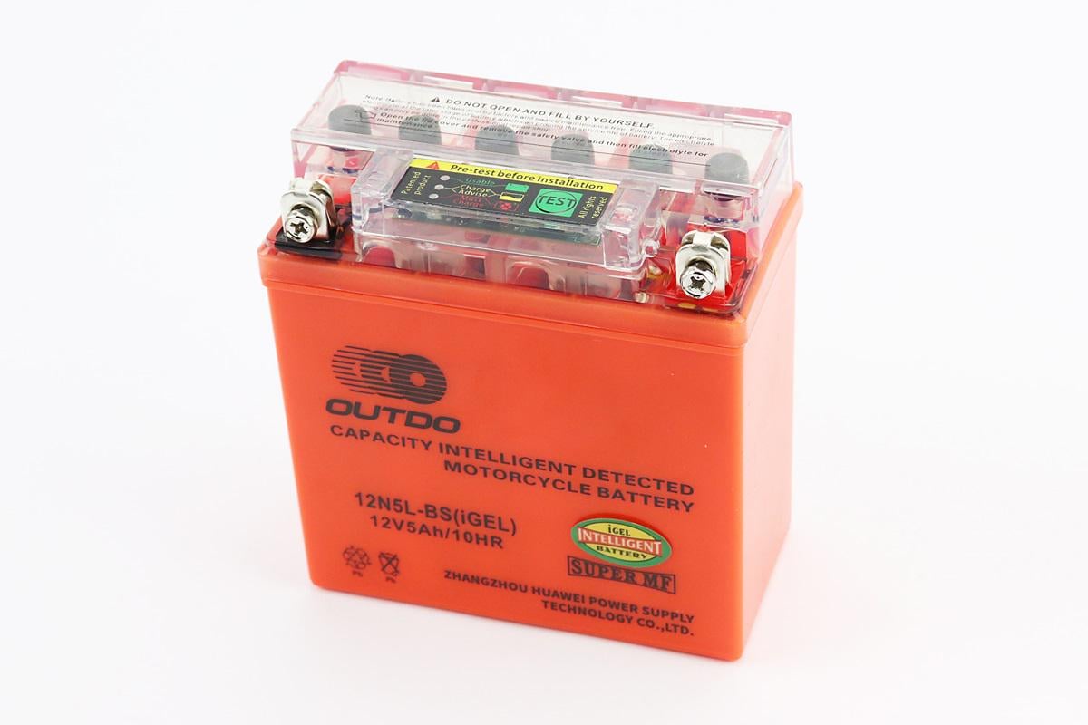Акумулятор з індикатором 12 V/5 Ah 12N5L-BS GEL L120хW60хH130 мм