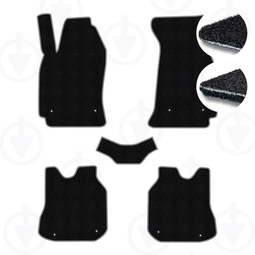 Комплект килимків до салону Star-Tex на Audi A4 B5 1994-2001 р. текстиль/Ciak Чорний/Сірий (13295-62-05-08)