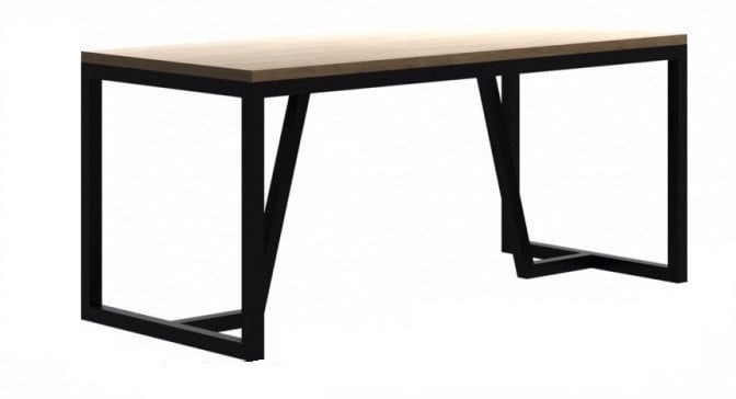 Обеденный стол Loft NS-1120 780x1800x800 мм Черный (6156d5683edc877ba8589671)