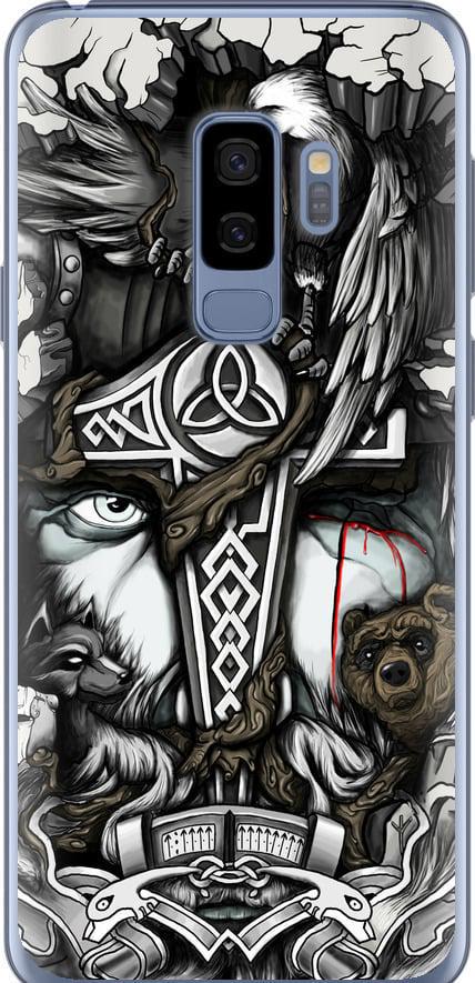 Чехол на Samsung Galaxy S9 Plus Тату Викинг (4098t-1365-42517)