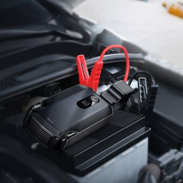 Пуско-зарядний пристрій BASEUS MAX Car Jamp Starter Super Energy 3в1 12V 20000 mAh 2000A з функцією павербанку Чорний (CGNL020001) - фото 2