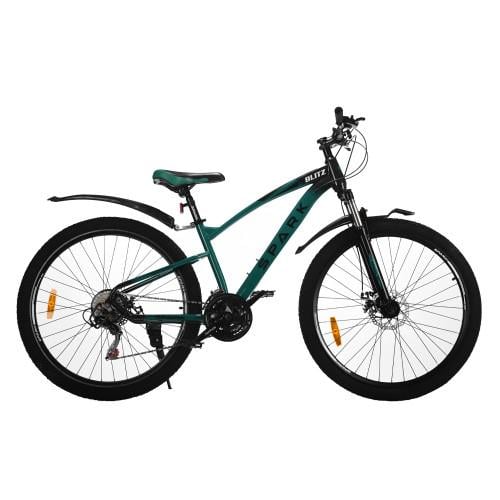 Велосипед SPARK BLITZ колеса 27,5" стальная рама 15" Темно-зеленый с черным (000239398)