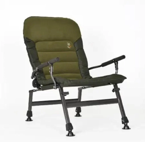 Крісло карпове Elektrostatyk посилене з підлокітниками/плоскі ручки до 150 кг