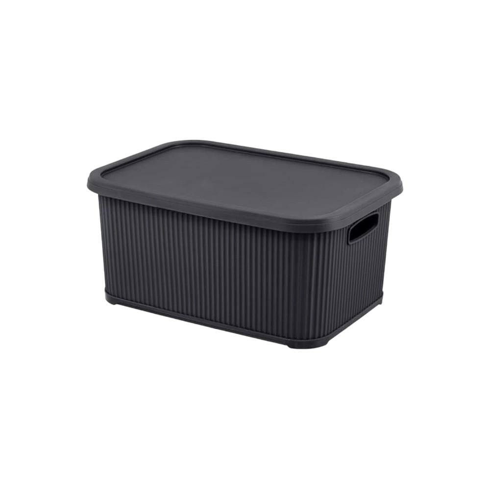 Кошик для зберігання Elif Plastik NOSTALGIA з кришкою 10 л (UN377)