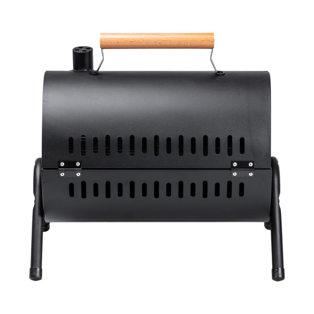 Мангал-гриль Бочка двосторонній з двома решітками Black (25105698) - фото 12