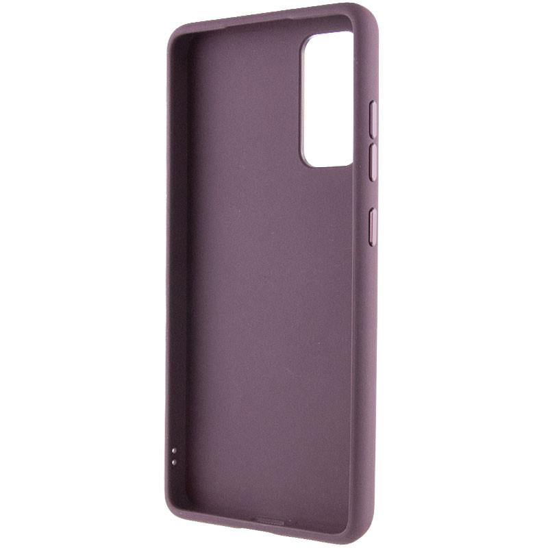 Протиударний TPU Чохол Bonbon Metal Style with MagSafe для Samsung Galaxy S20 FE Бордовий / Plum - фото 3