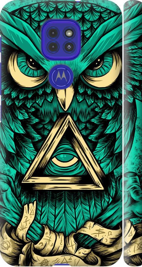 Чехол на Motorola G9 Play Сова Арт-тату (3971m-2105-42517)
